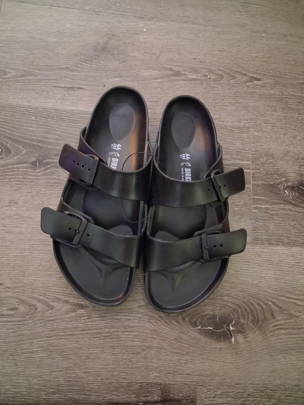 Birkenstock Men’s Black Two-Strap Slide Sandals